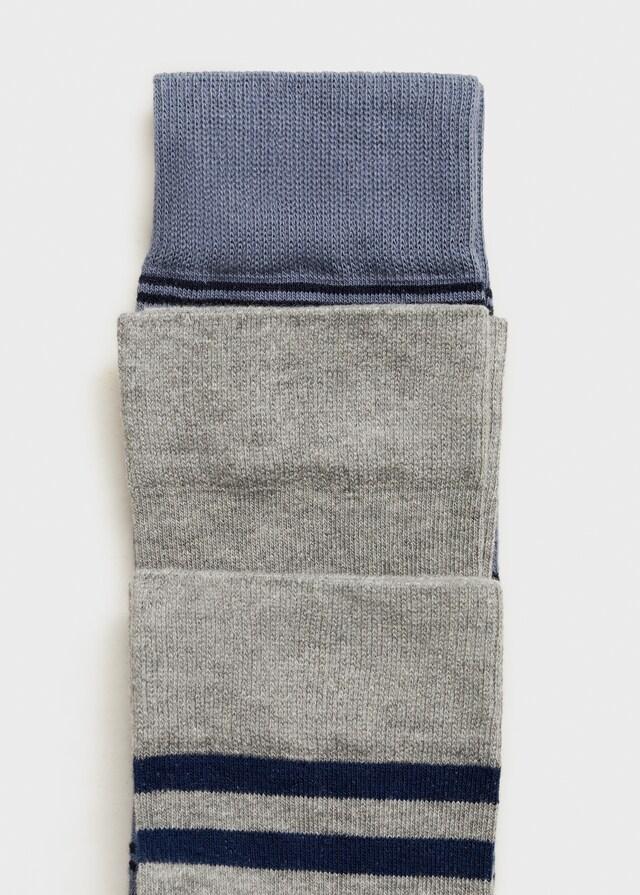Mango Pack 3 Calcetines Algodón Rayas