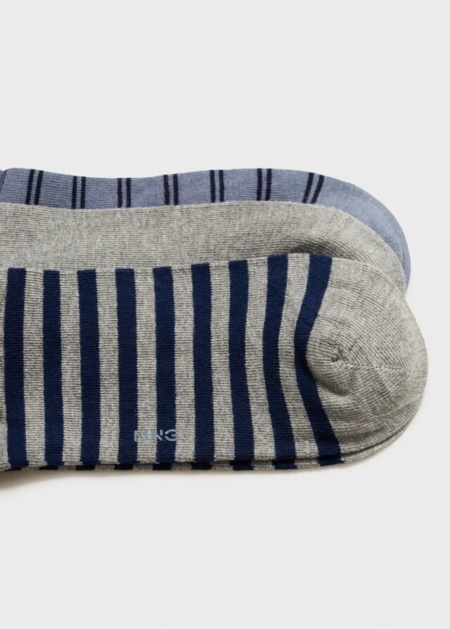 Mango Pack 3 Calcetines Algodón Rayas