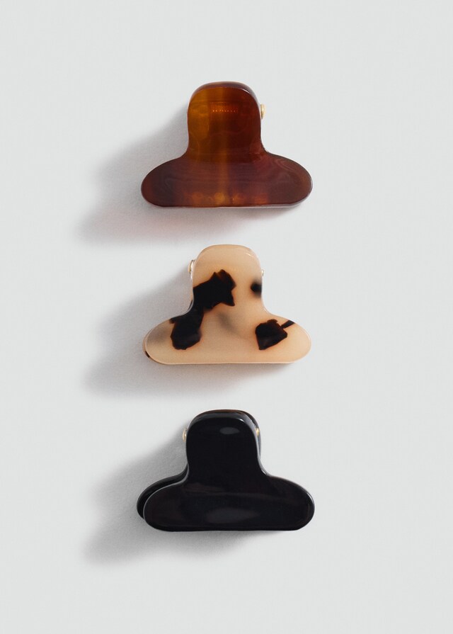 Mango Pack 3 Pinzas Pelo