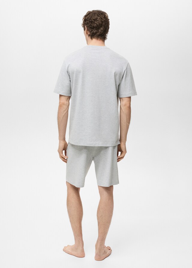 Mango Pack Pijama Algodón Corto