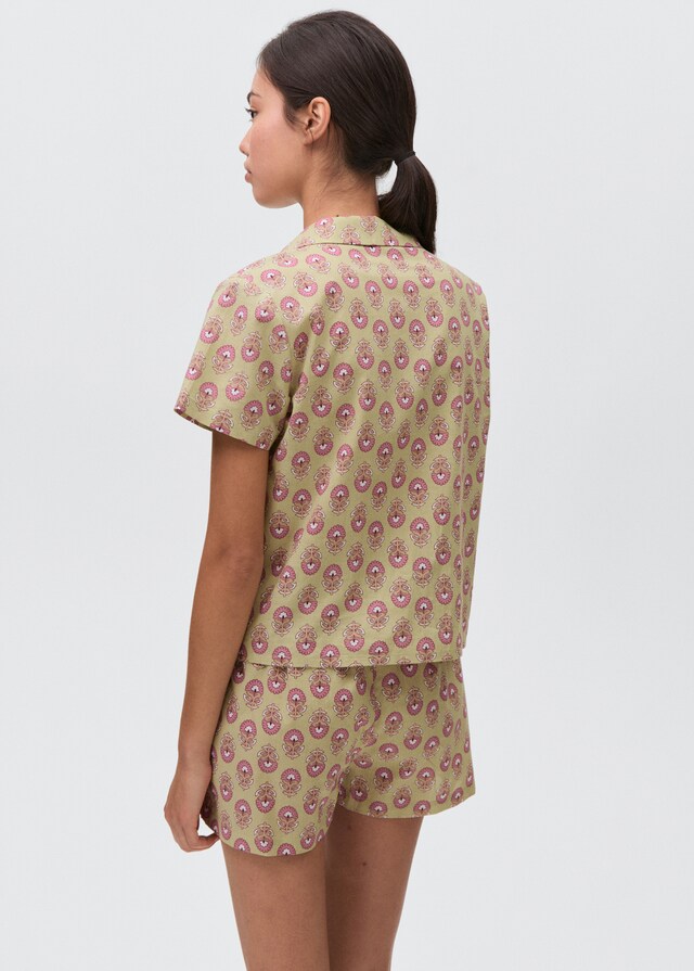 Mango Pack Pijama Algodón Estampado