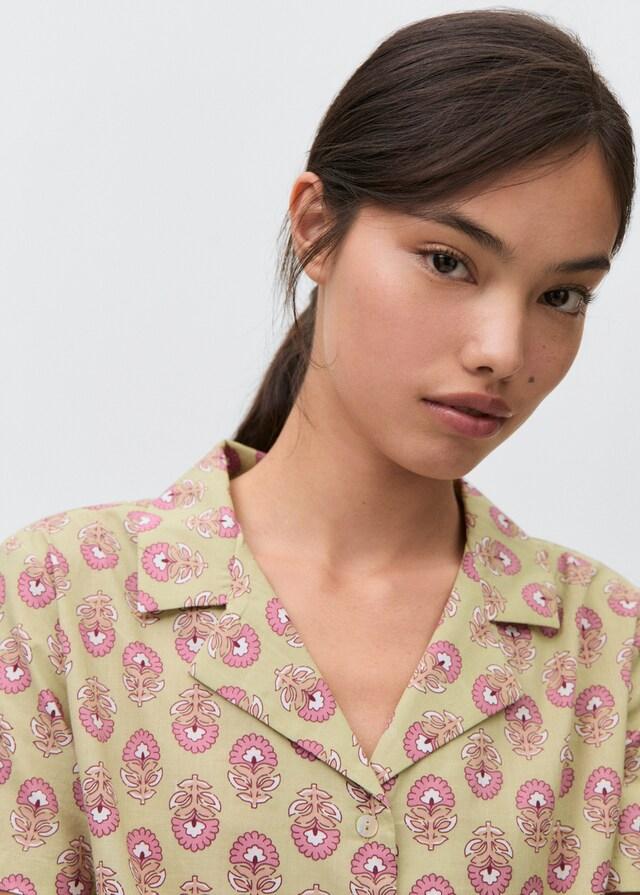 Mango Pack Pijama Algodón Estampado