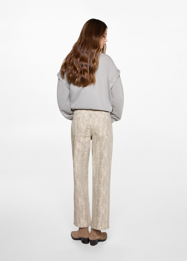 Mango Pantalón Culotte Estampado