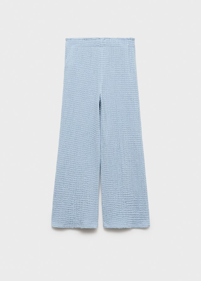 Mango Pantalón Culotte Textura