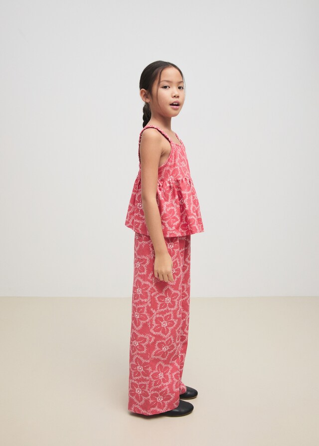 mango Pantalón estampado floral