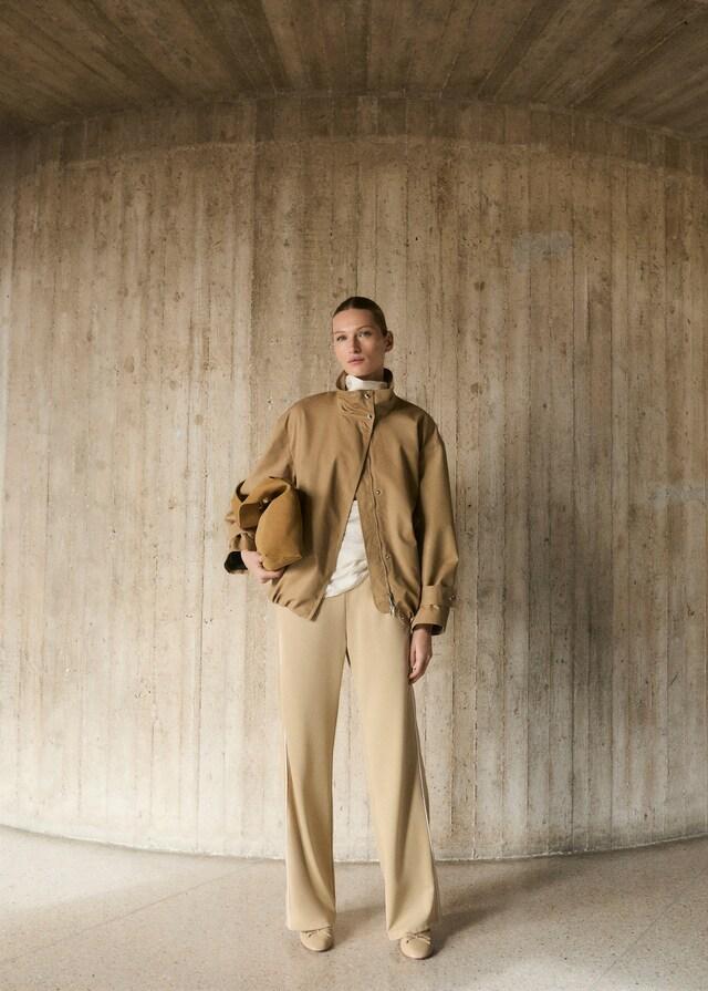 Mango Pantalón Jogger Rayas Contraste