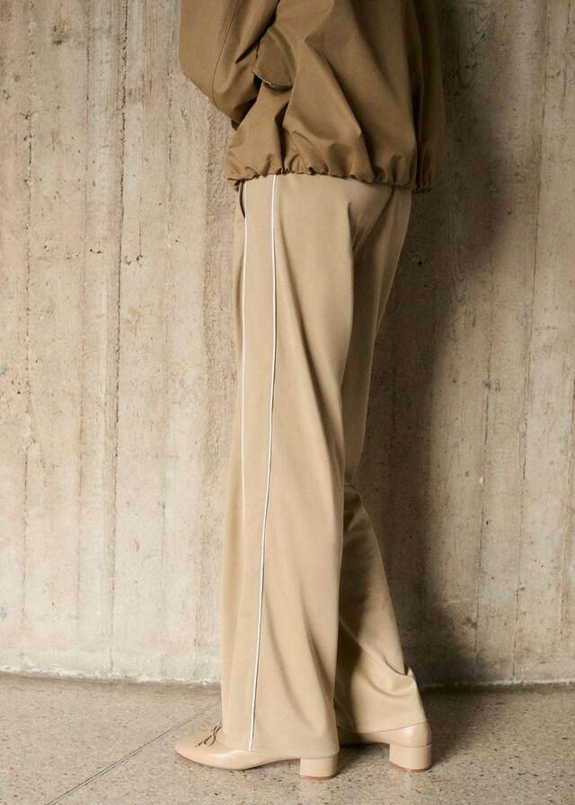 Mango Pantalón Jogger Rayas Contraste