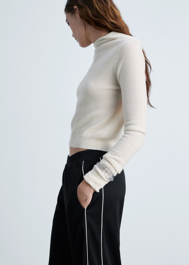 Mango Pantalón Jogger Rayas Contraste