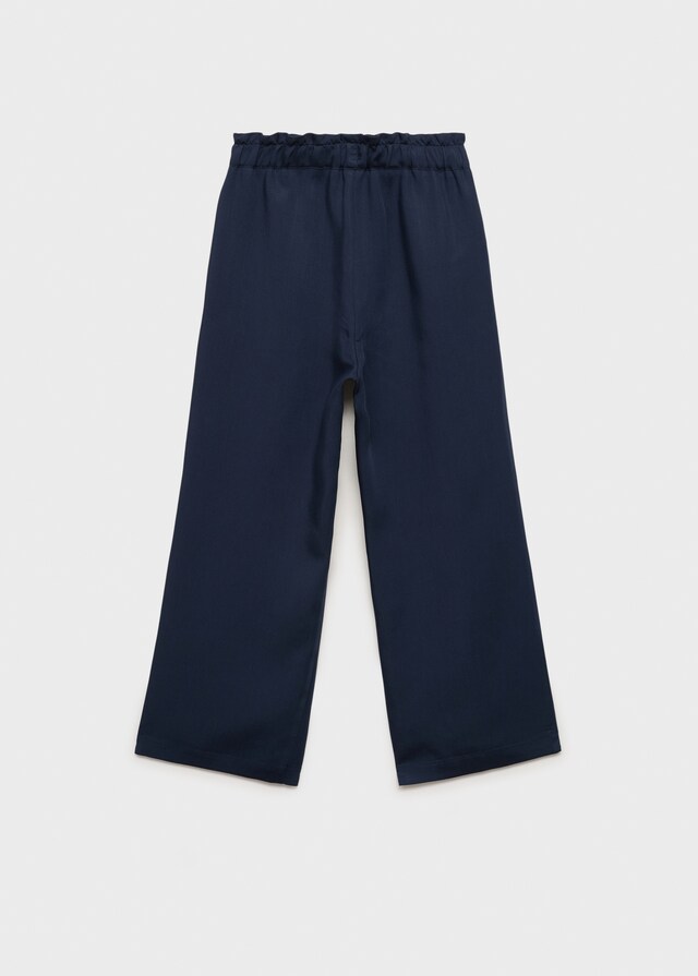 Mango Pantalón Metalizado Detalle Lazo