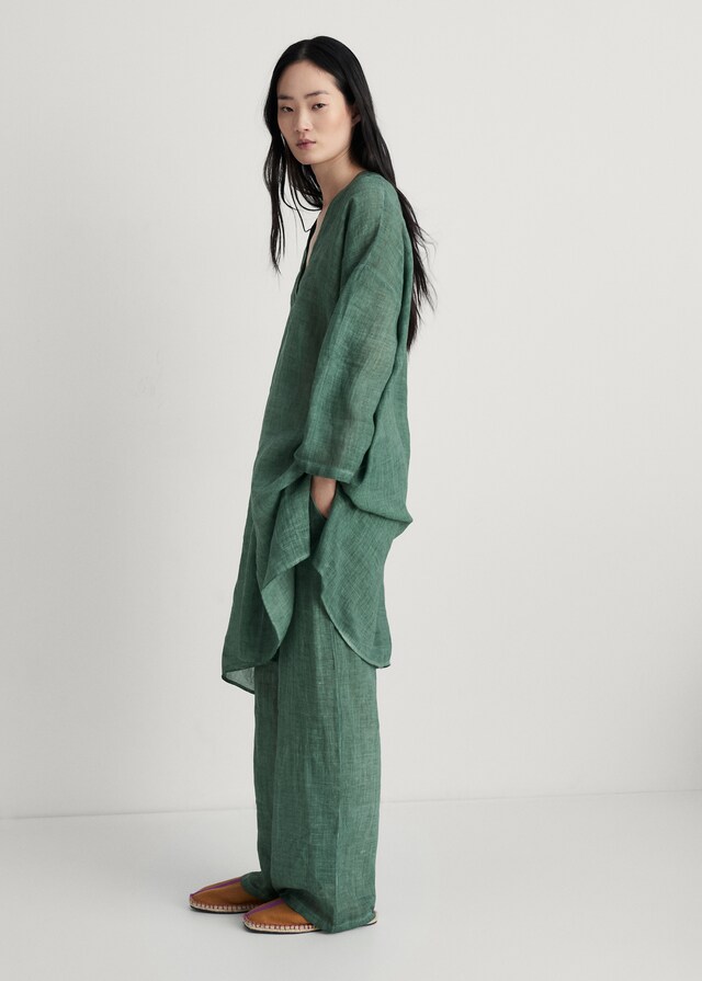 Mango Pantalón Ramio Diseño Overdyed