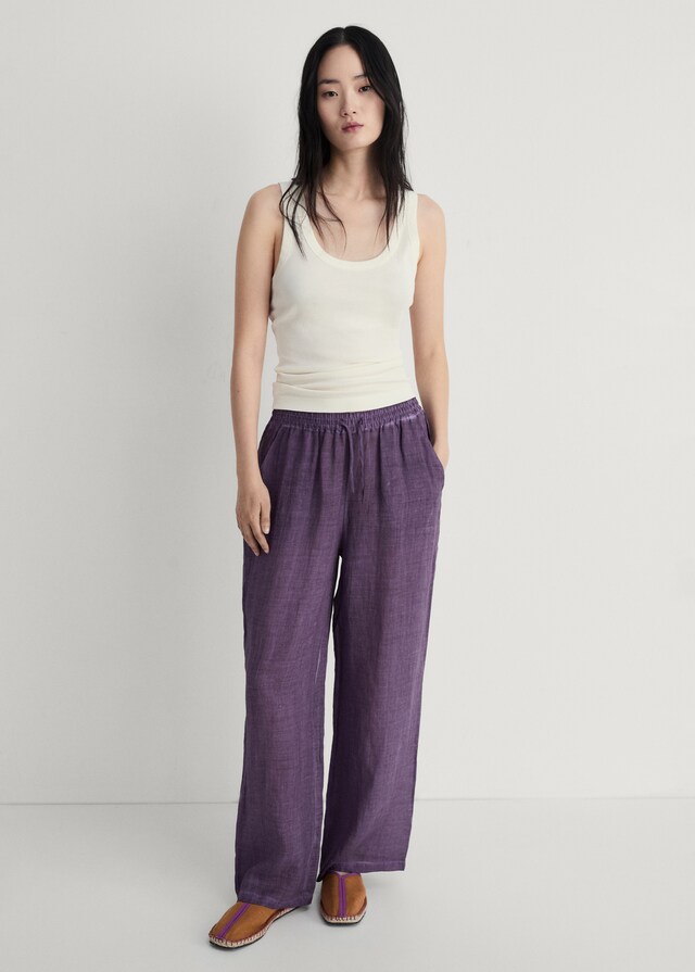 Mango Pantalón Ramio Diseño Overdyed