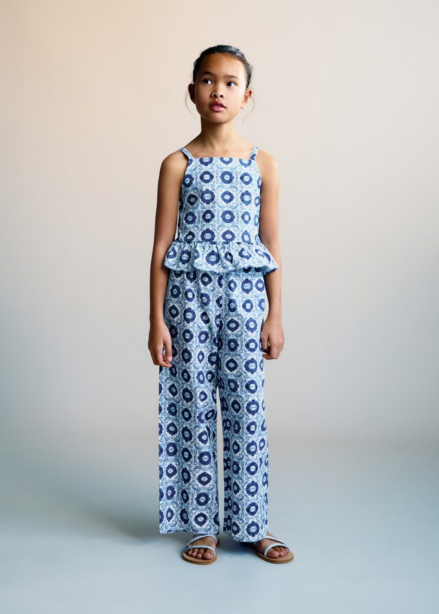 mango Pantalón recto estampado