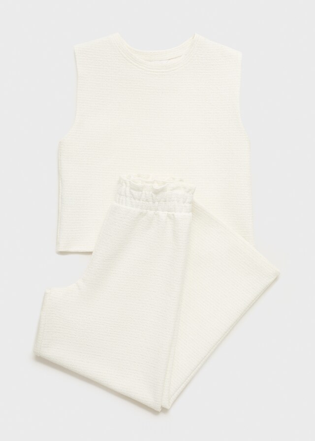 Mango Pantalón Recto Textura