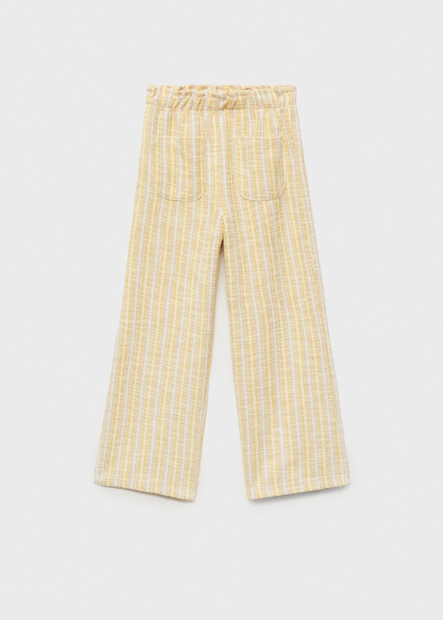 mango Pantalón textura rayas