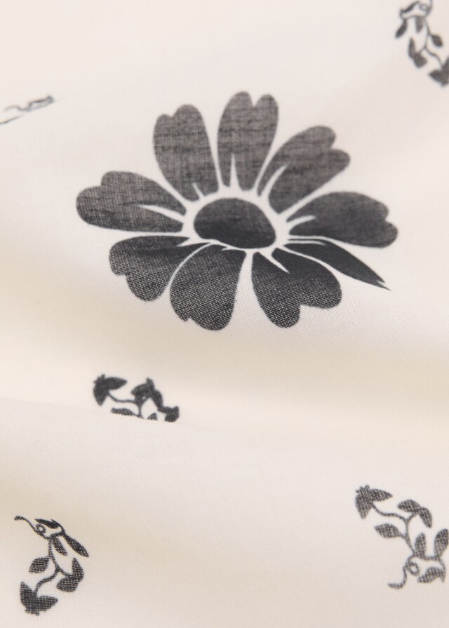 Mango Pañuelo Algodón Estampado Floral