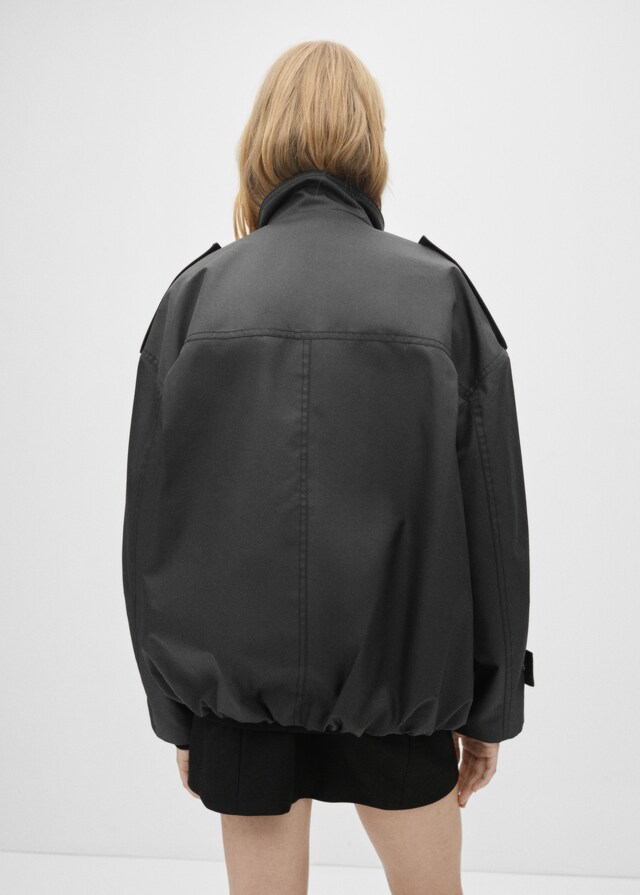 Mango Parka Oversize Botones