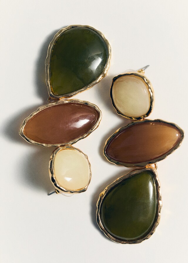 Mango Pendientes Abalorios Colgantes