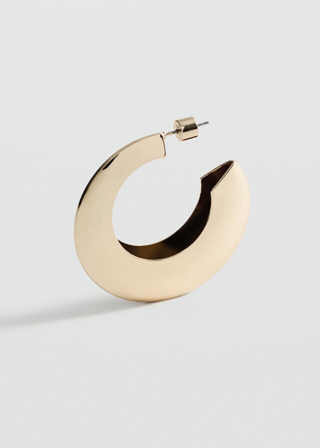Mango Pendientes Aro Ancho