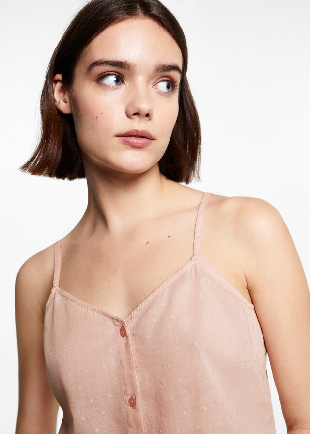 Mango Pijama Corto Lunares