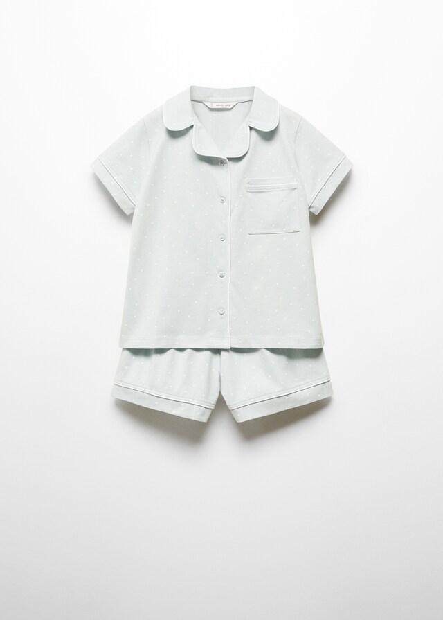 Mango Pijama Corto Lunares