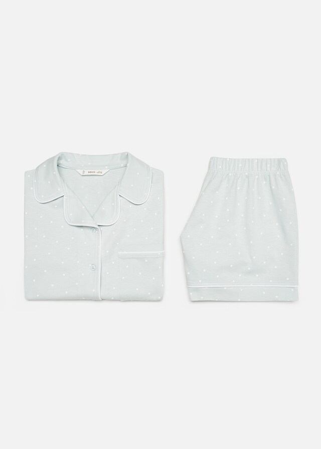 Mango Pijama Corto Lunares