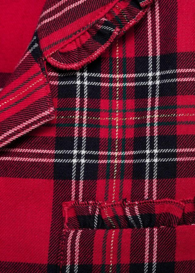 Mango Pijama Dos Piezas Largo Cuadros