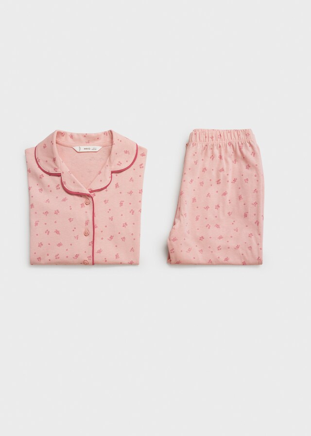 Mango Pijama Largo Algodón