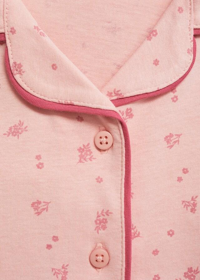 Mango Pijama Largo Algodón