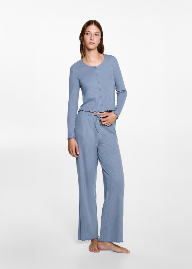 Mango Pijama Largo Canalé