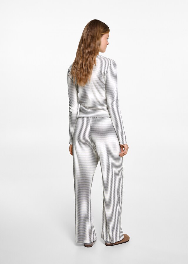 Mango Pijama Largo Rayas