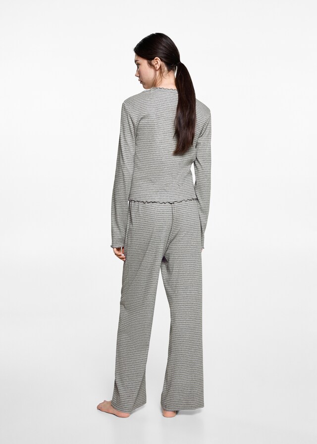 Mango Pijama Largo Rayas