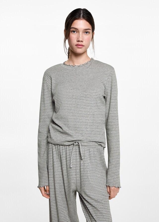 Mango Pijama Largo Rayas