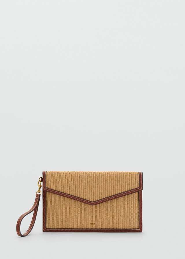 mango Pochette canvas contraste