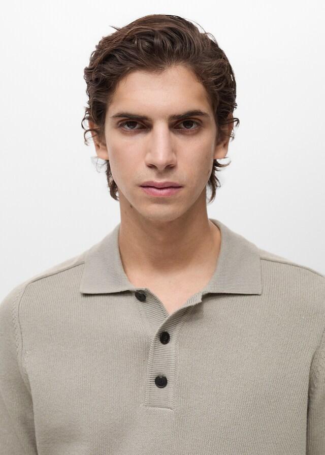 Mango Polo Punto Algodón