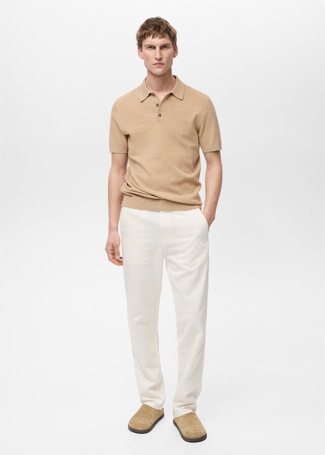 Mango Polo Punto Estructura Slim Fit