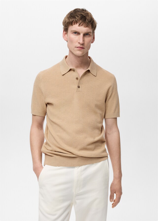 mango Polo punto estructura slim fit