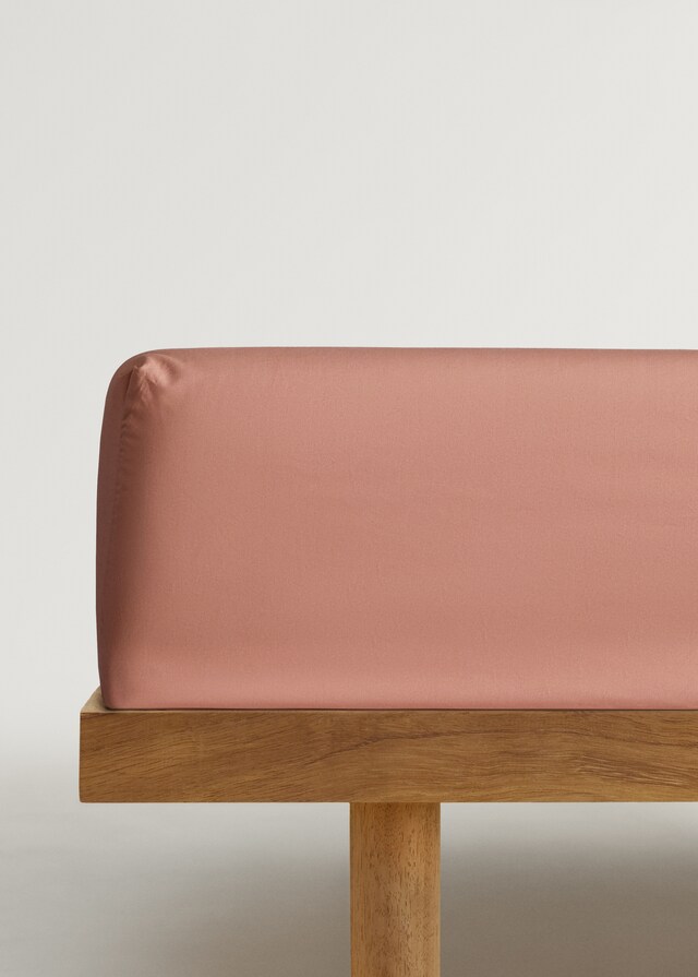 Mango Sábana Bajera Algodón Percal Cama 135/140 Cm