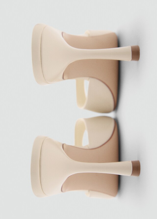 Mango Sandalia Tacón Destalonada Punta