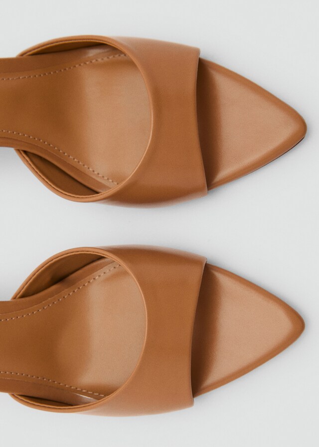 Mango Sandalia Tacón Destalonada Punta