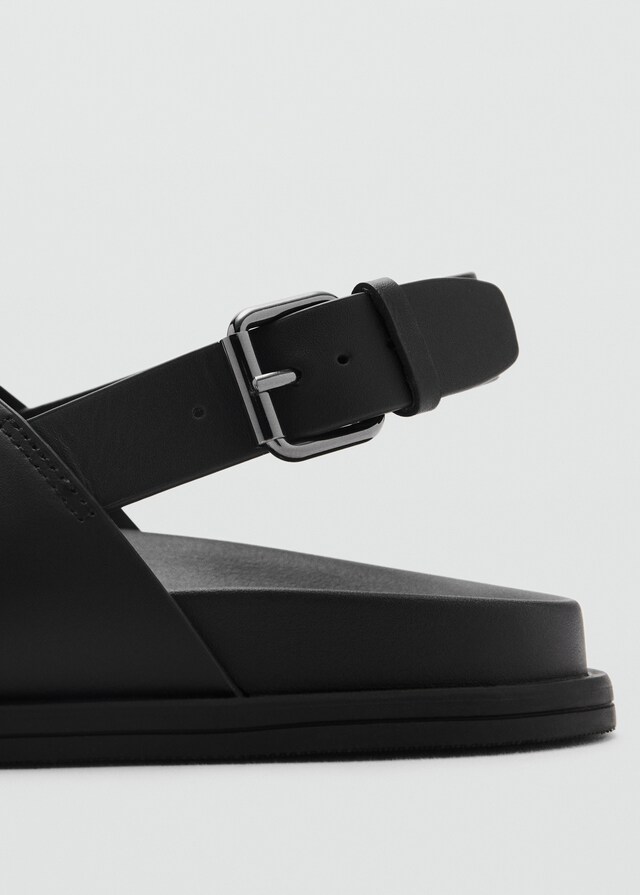 Mango Sandalia Tiras Cruzadas 100% Piel