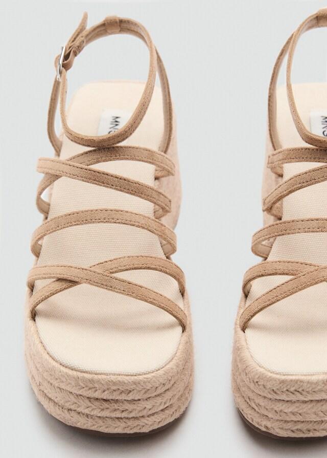 Mango Sandalias Esparto Plataforma