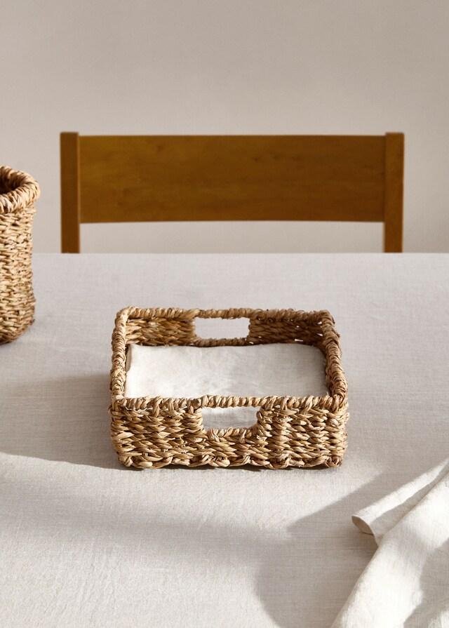 mango Servilletero fibras naturales