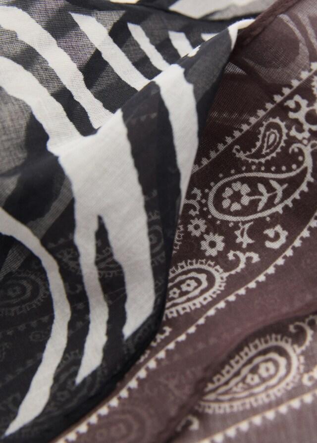 mango Set 2 pañuelos estampados