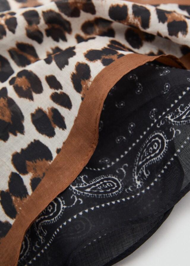 mango Set 2 pañuelos estampados