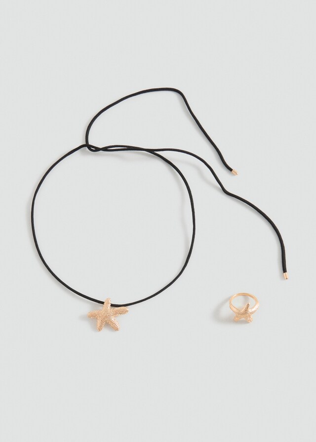 Mango Set Collar Y Anillo