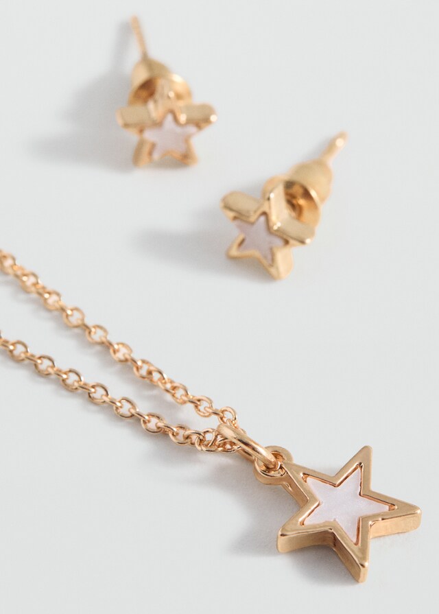 mango Set collares y pendientes