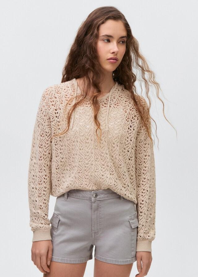 mango Short cargo algodón