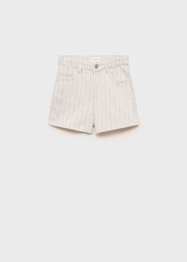 mango Short denim rayas