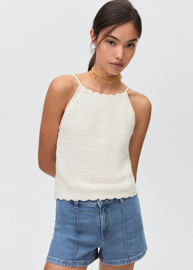 mango Short vaquero recto