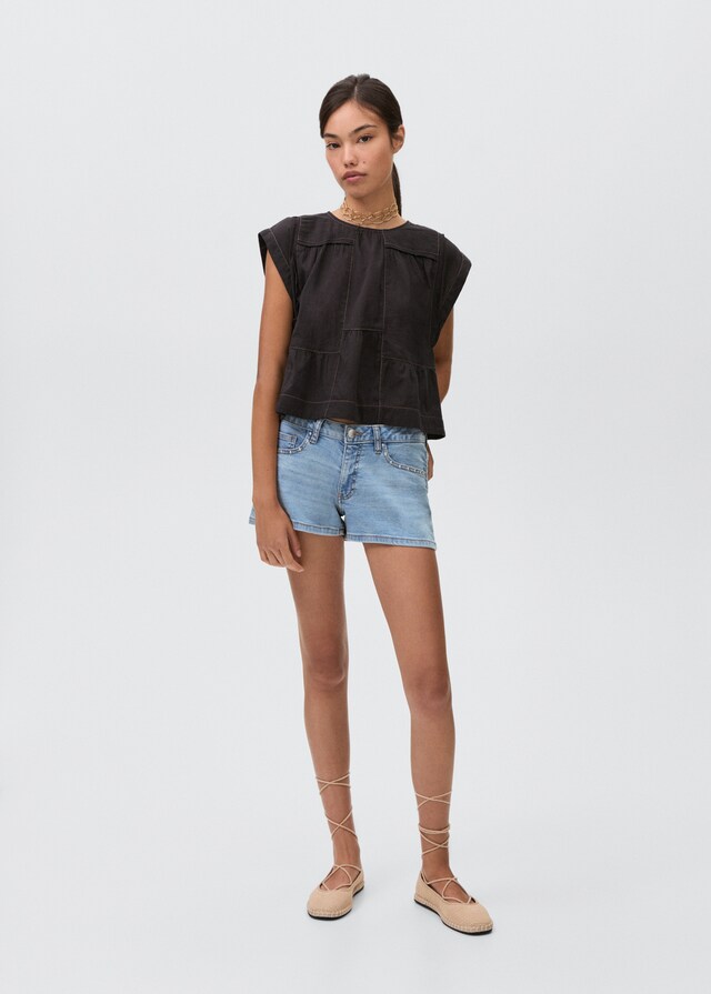 Mango Short Vaquero Tachuelas